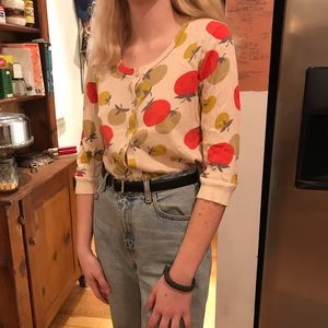 “Cooperative” Summer Fun Cardigan. Tomatoes!